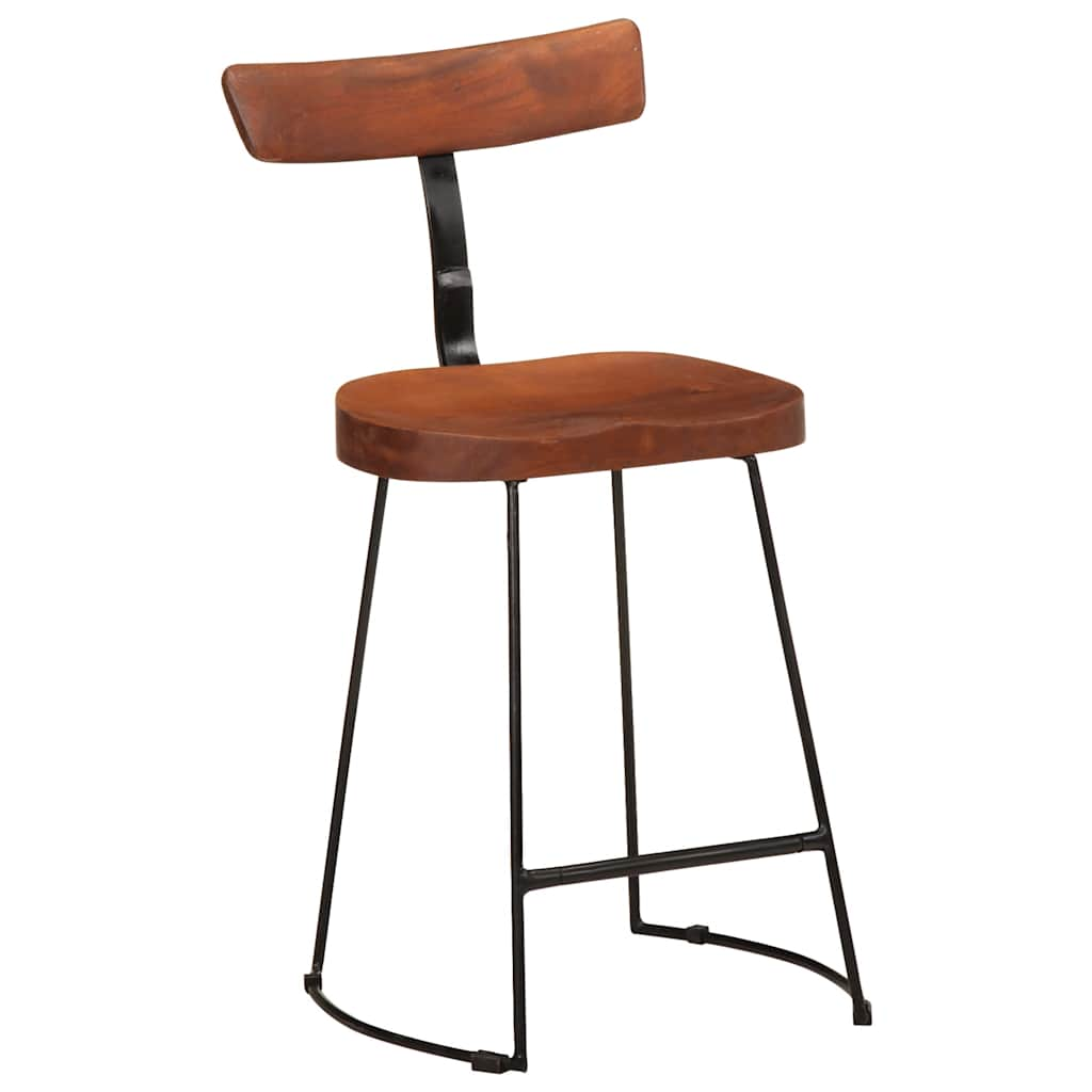 Bar stools 2 pcs 49x43x79 cm solid mango wood