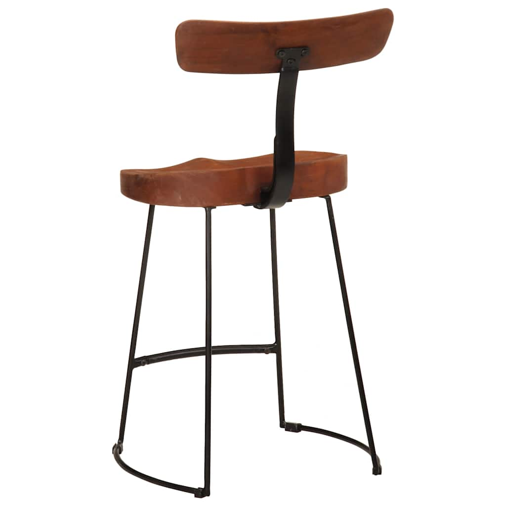 Bar stools 2 pcs 49x43x79 cm solid mango wood