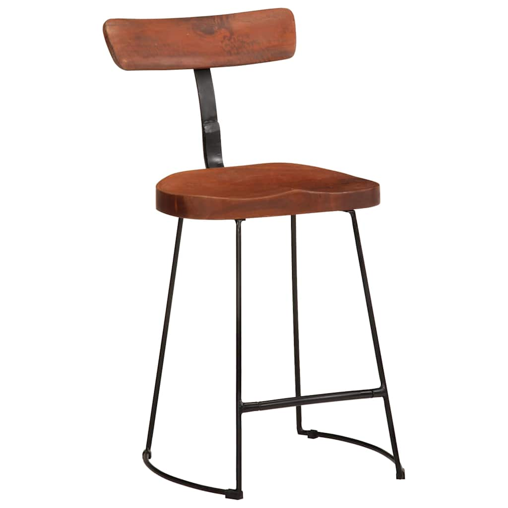 Bar stools 2 pcs 49x43x79 cm solid mango wood