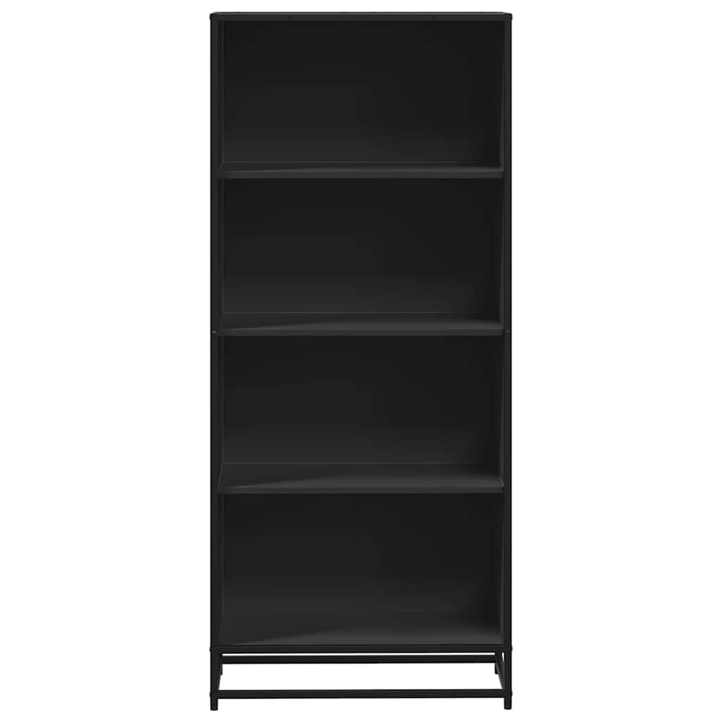 Bookcase, black, 60x35x139 cm, processed wood