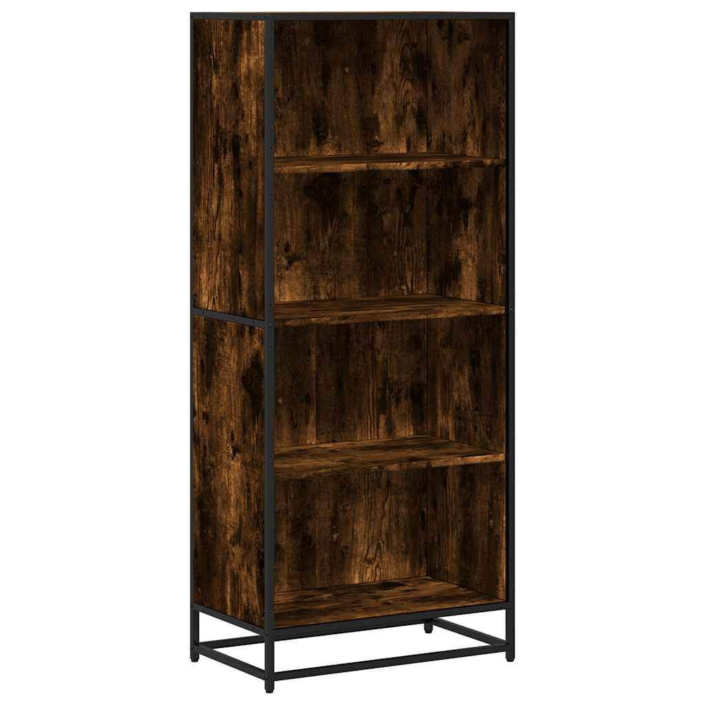 Bookcase, smoky oak, 60x35x139 cm, engineered wood