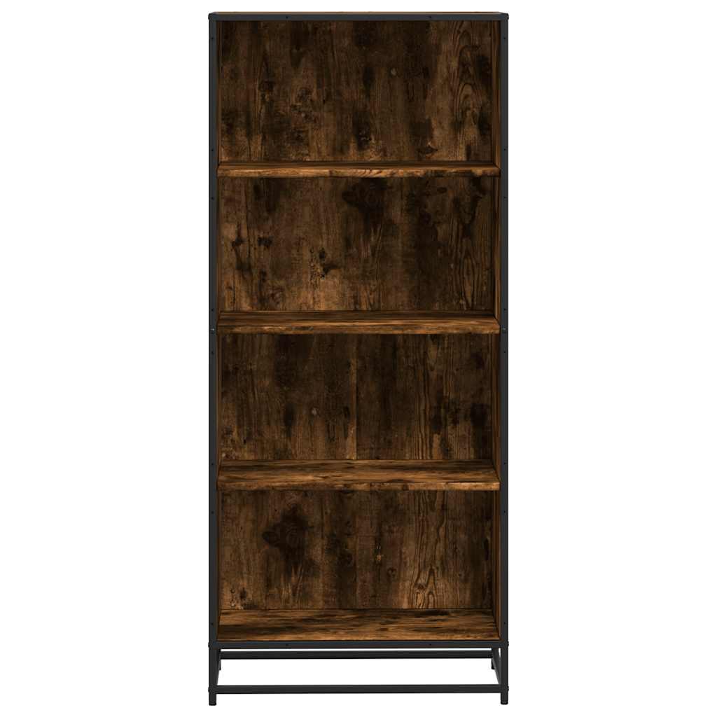 Bookcase, smoky oak, 60x35x139 cm, engineered wood