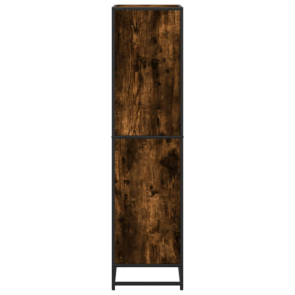 Bookcase, smoky oak, 60x35x139 cm, engineered wood