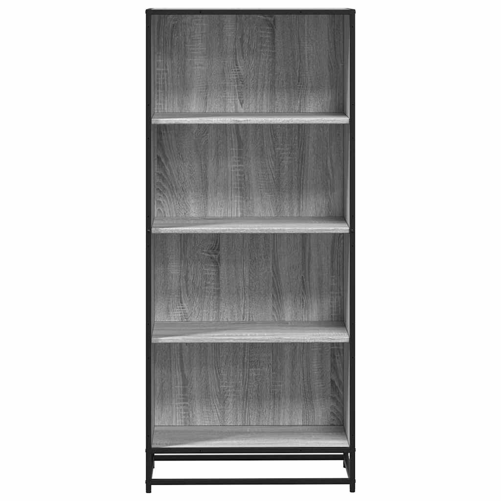 Bookcase, sonoma grey, 60x35x139 cm, engineered wood