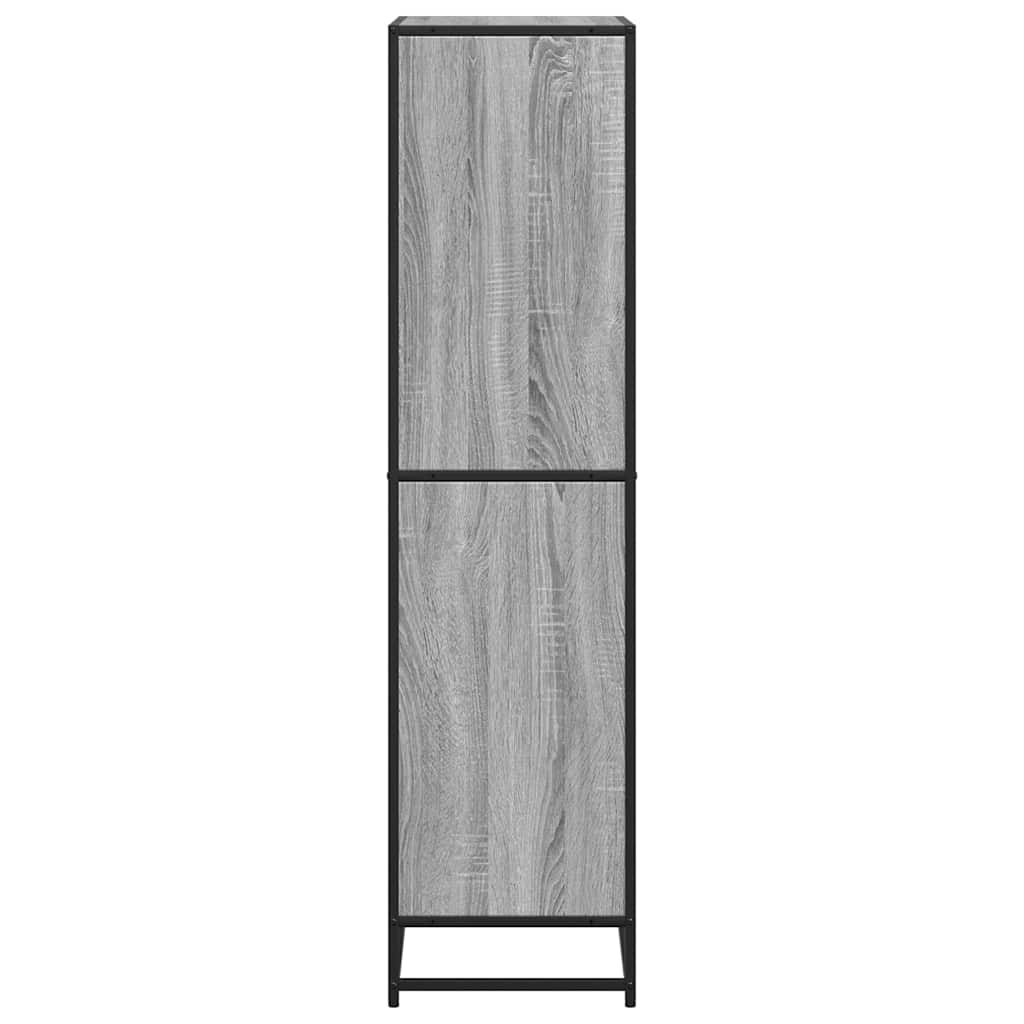 Bookcase, sonoma grey, 60x35x139 cm, engineered wood