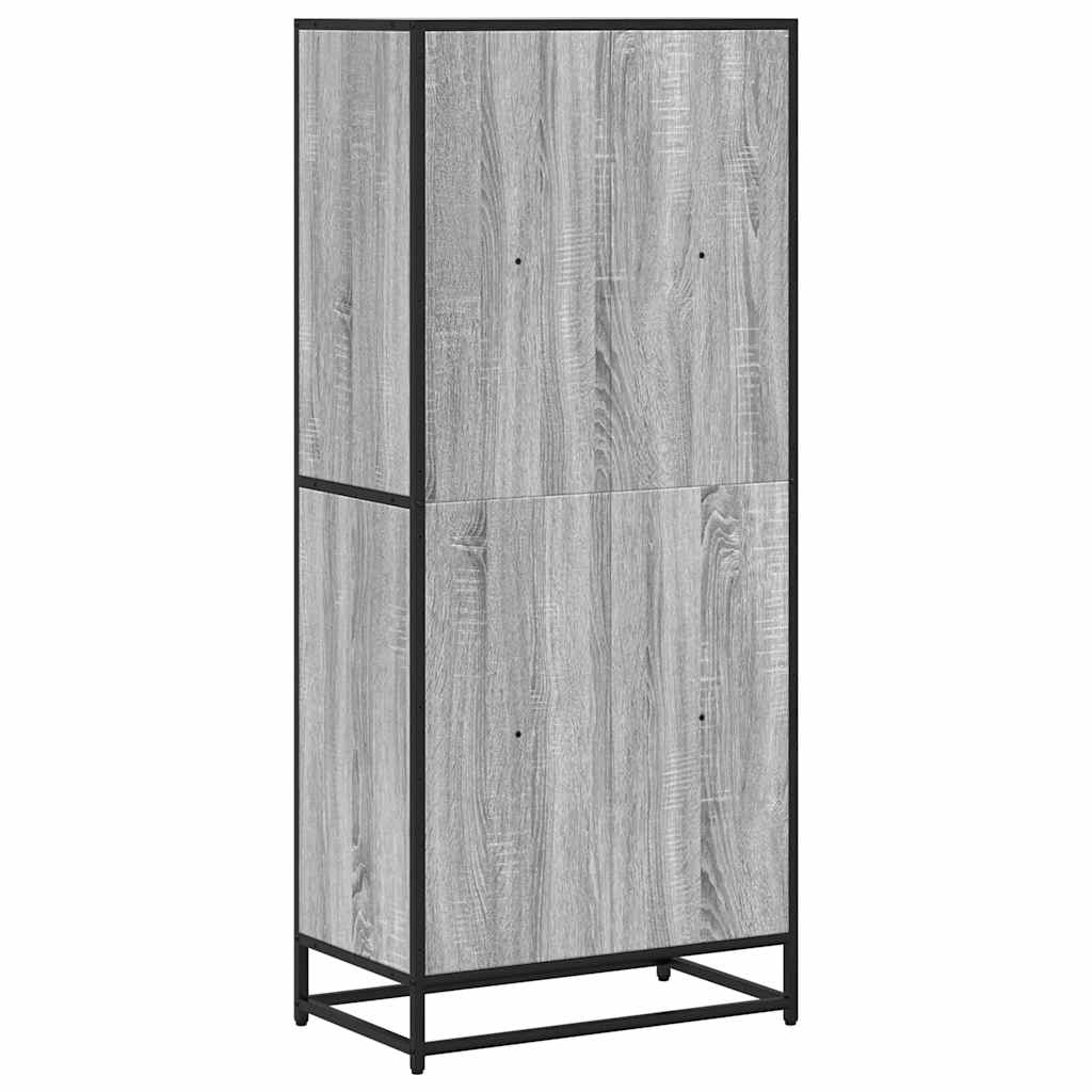 Bookcase, sonoma grey, 60x35x139 cm, engineered wood