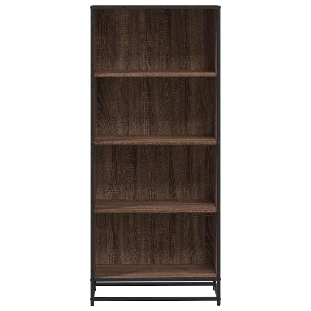 Bookcase, brown oak, 60x35x139 cm, processed wood