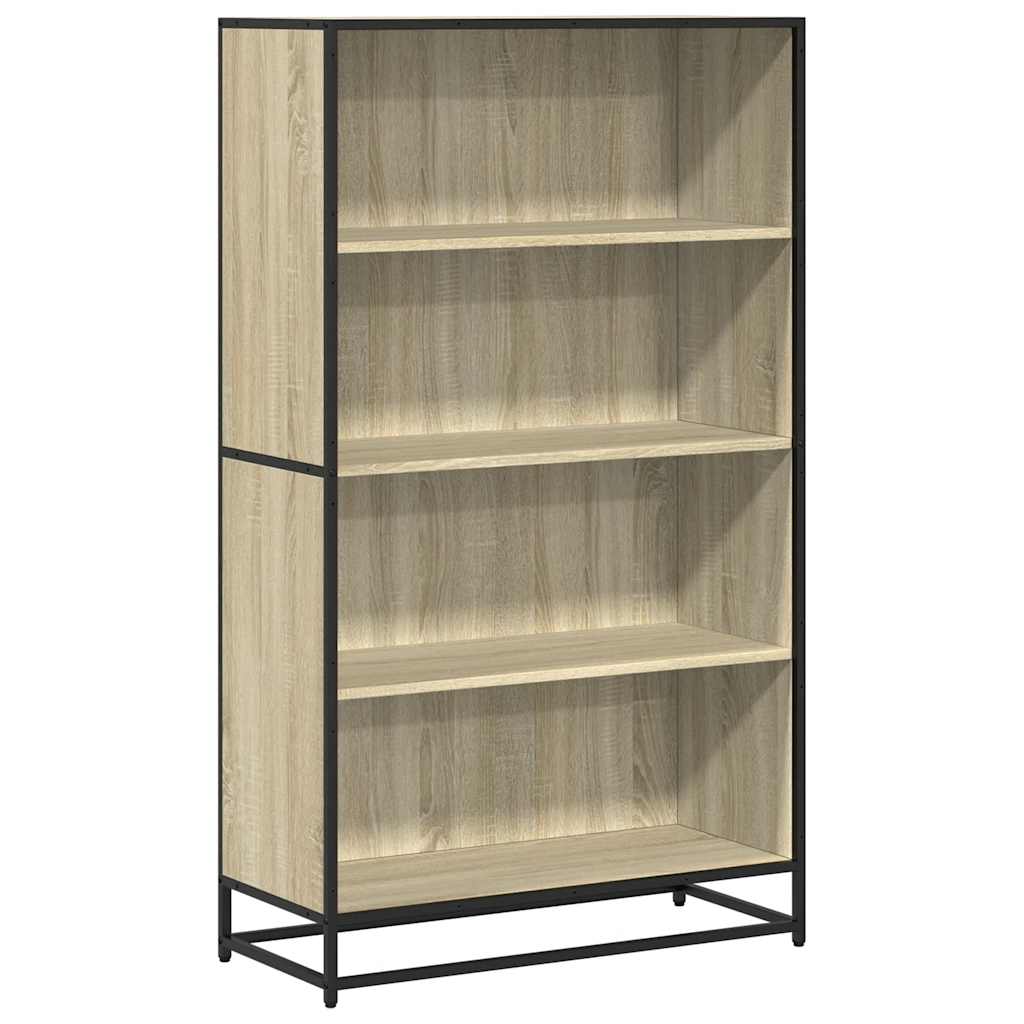 Bookcase, sonoma oak, 80.5x35x139 cm, processed wood