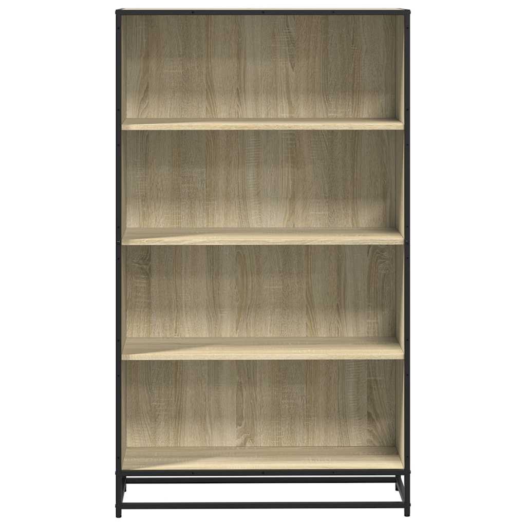 Bookcase, sonoma oak, 80.5x35x139 cm, processed wood