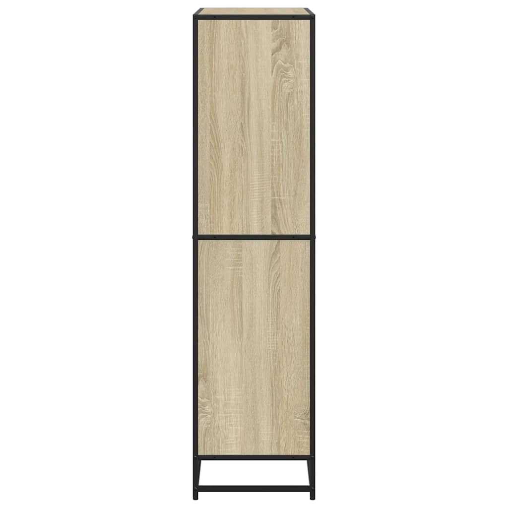 Bookcase, sonoma oak, 80.5x35x139 cm, processed wood