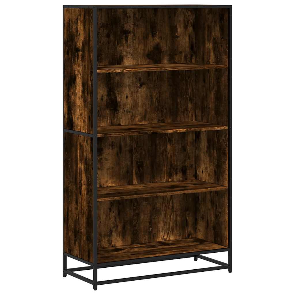 Bookcase, smoky oak, 80.5x35x139 cm, processed wood