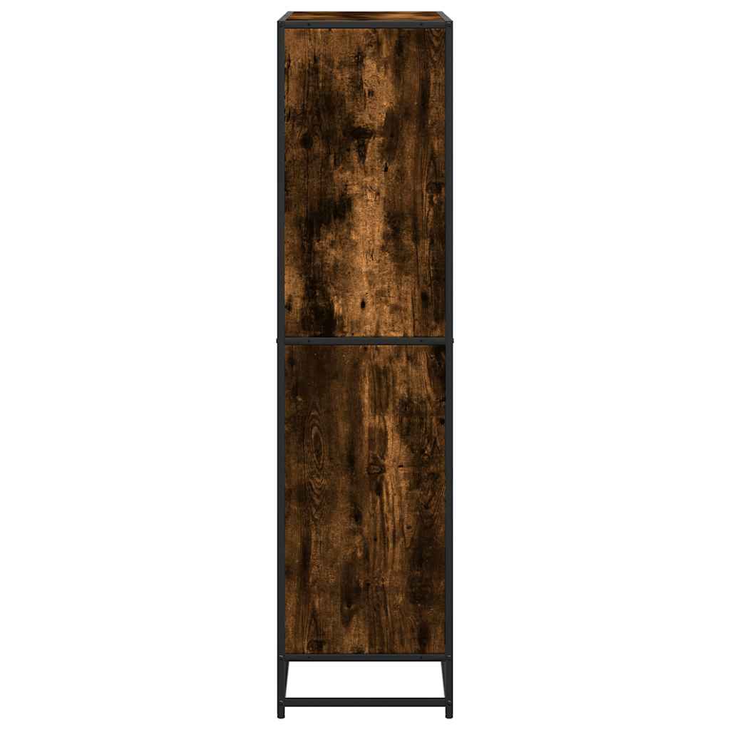 Bookcase, smoky oak, 80.5x35x139 cm, processed wood