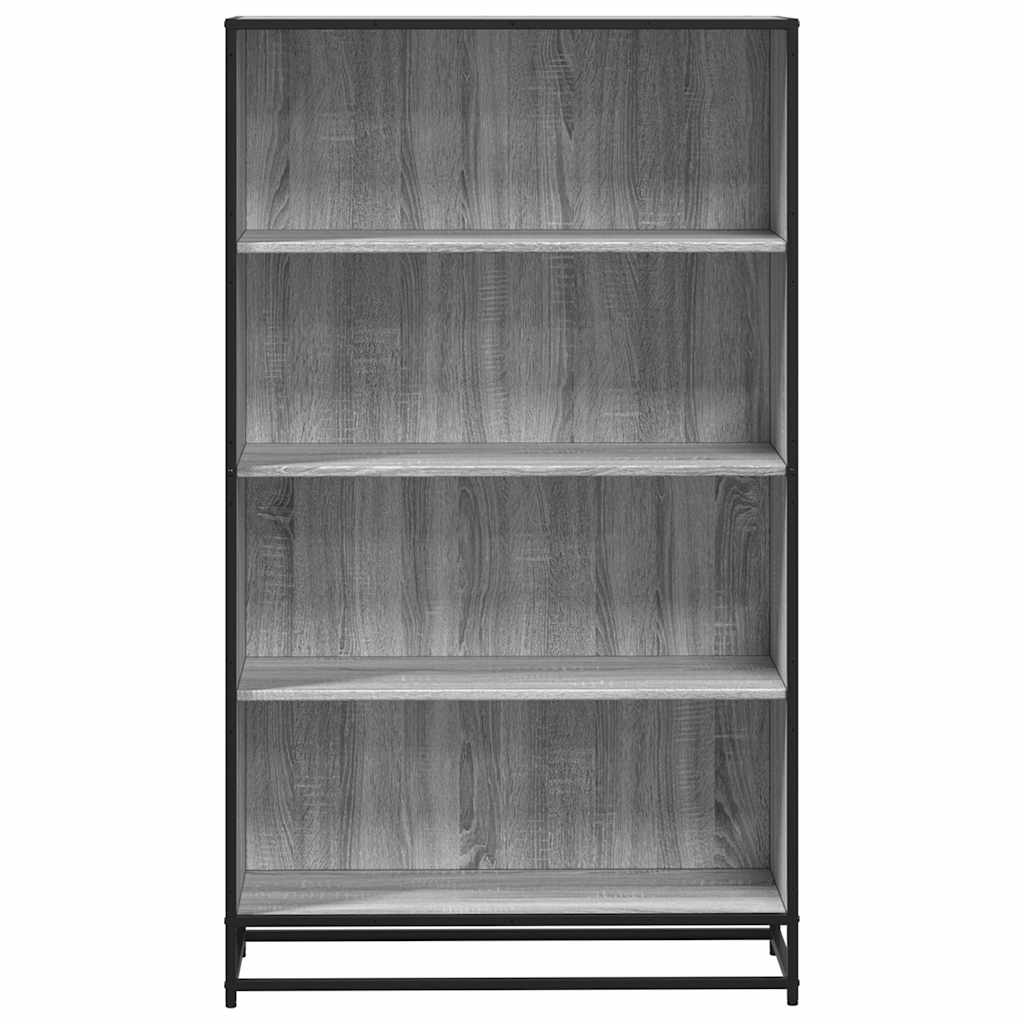 Bibliotecă, gri sonoma, 80,5x35x139 cm, lemn prelucrat