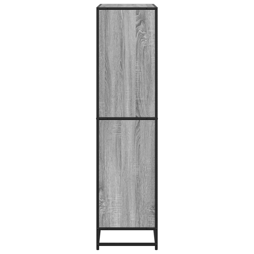 Bookcase, sonoma grey, 80.5x35x139 cm, engineered wood