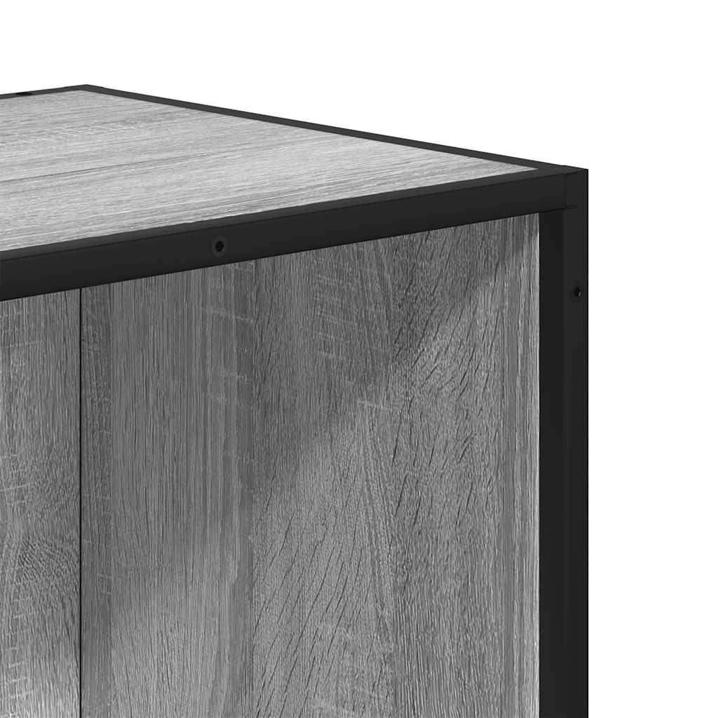 Bookcase, sonoma grey, 80.5x35x139 cm, engineered wood