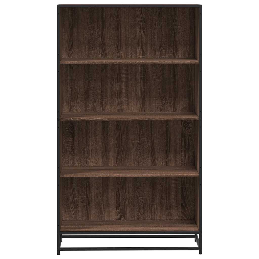 Bookcase, brown oak, 80.5x35x139 cm, processed wood