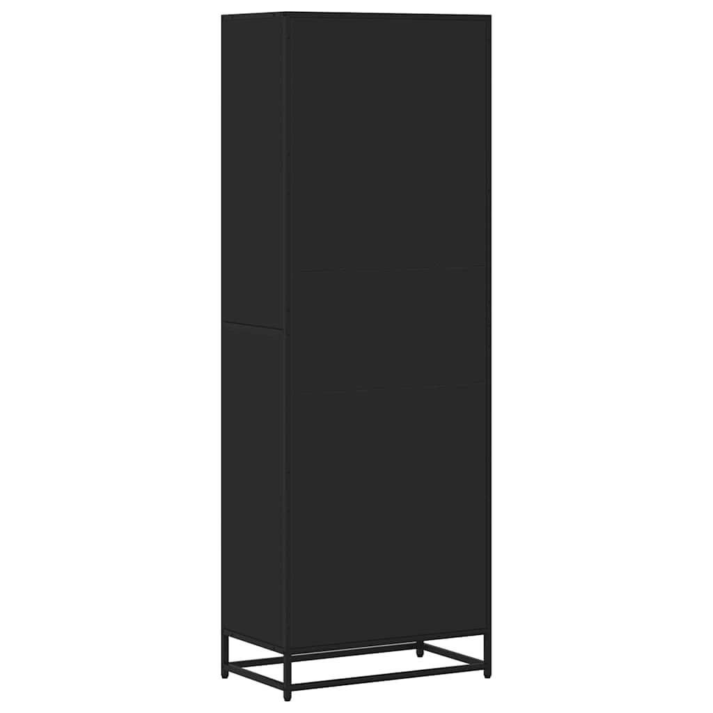 Bookcase, black, 60x35x170.5 cm, processed wood