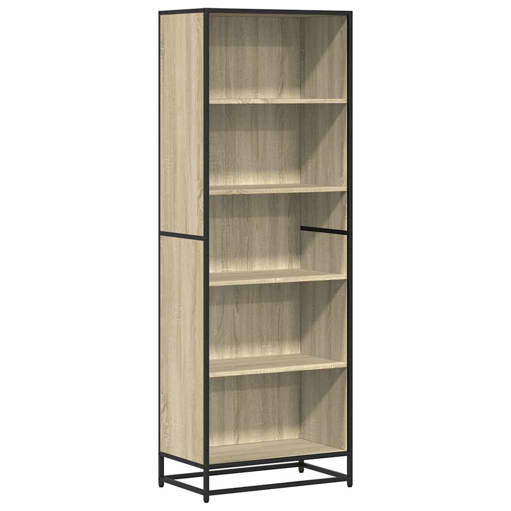 Bookcase, sonoma oak, 60x35x170.5 cm, processed wood