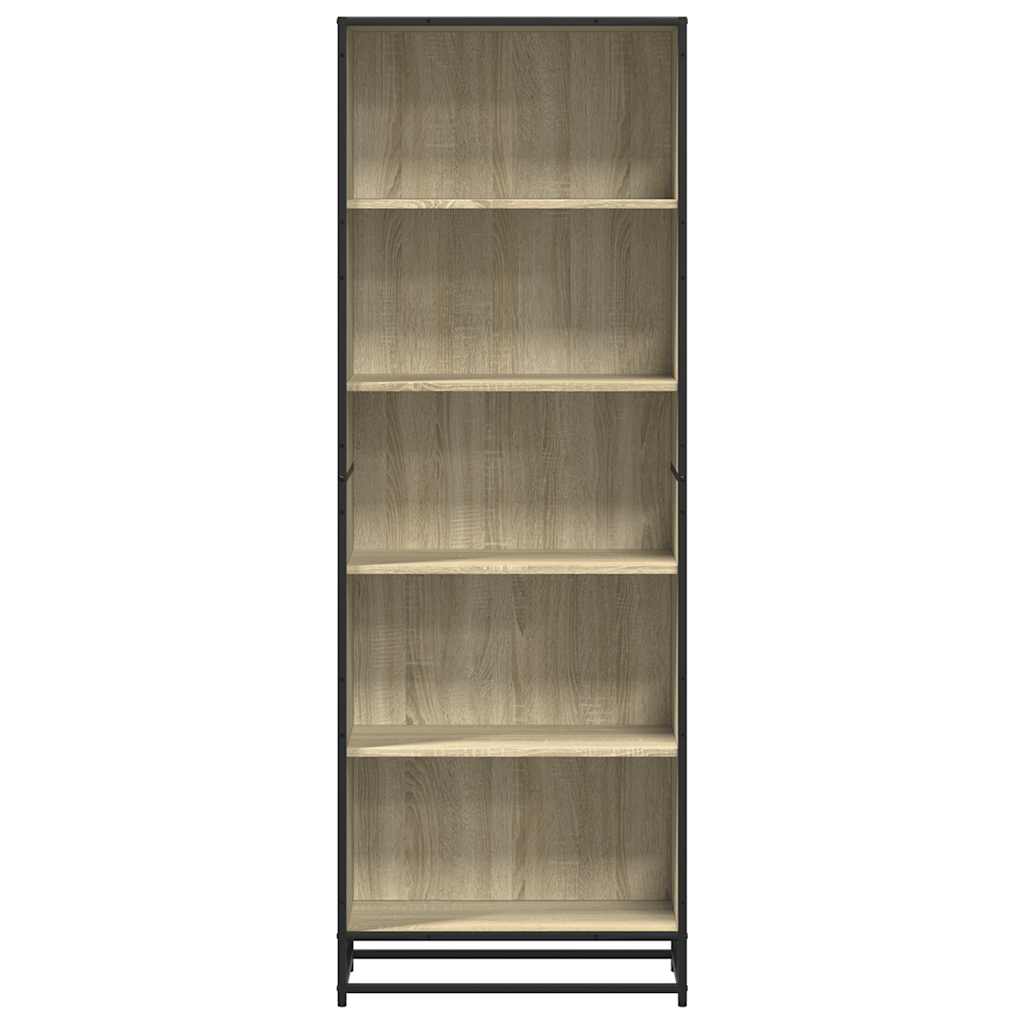 Bookcase, sonoma oak, 60x35x170.5 cm, processed wood