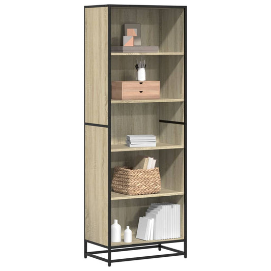 Bookcase, sonoma oak, 60x35x170.5 cm, processed wood