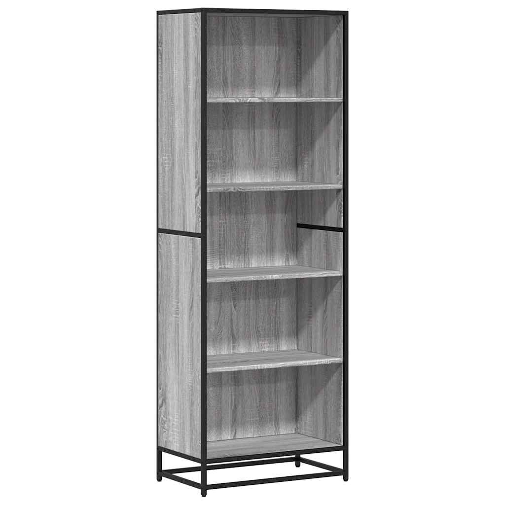 Bookcase, sonoma grey, 60x35x170.5 cm, engineered wood