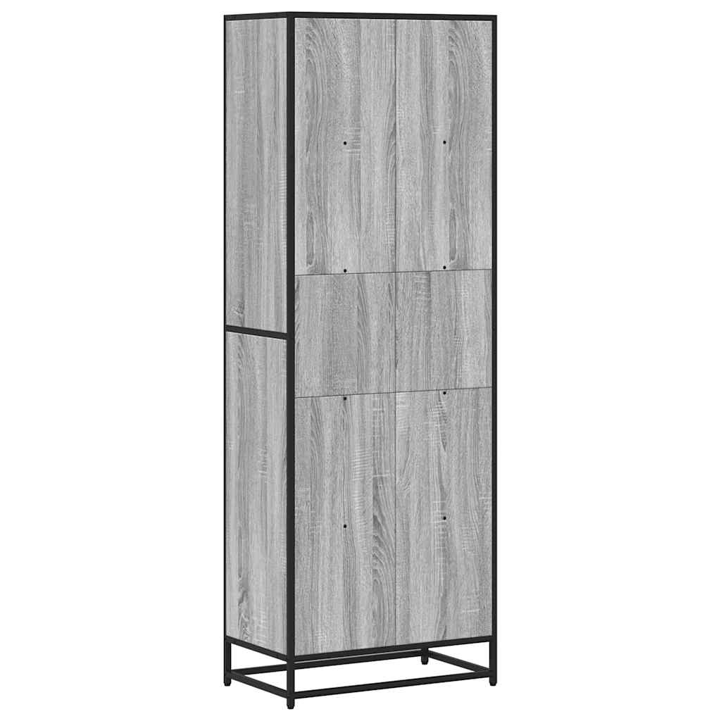 Bookcase, sonoma grey, 60x35x170.5 cm, engineered wood