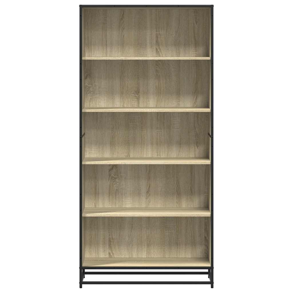 Bookcase, sonoma oak, 80.5x35x170.5 cm, processed wood