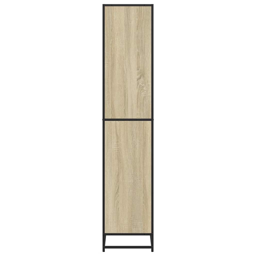 Bookcase, sonoma oak, 80.5x35x170.5 cm, processed wood