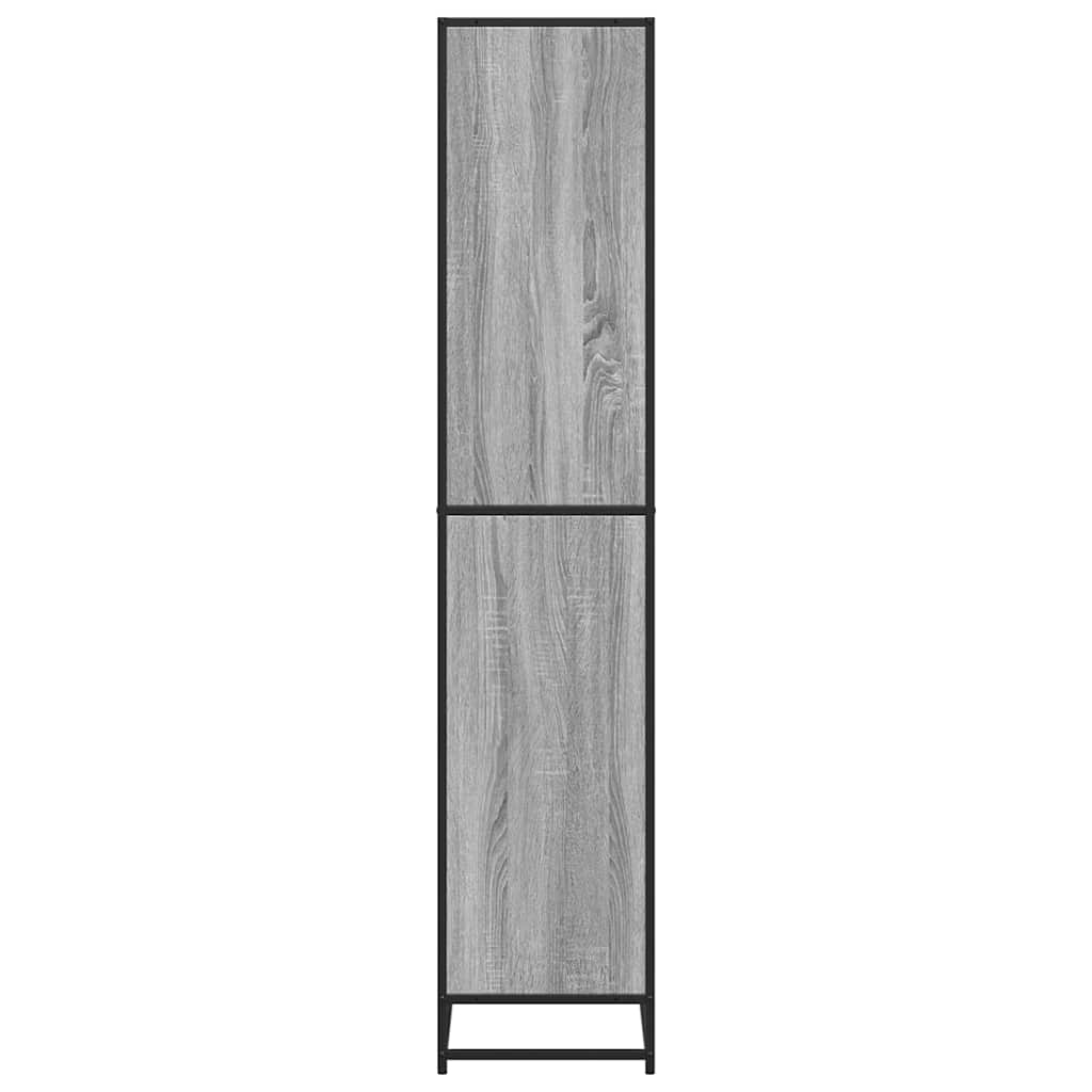 Bookcase, sonoma grey, 80.5x35x170.5 cm, engineered wood