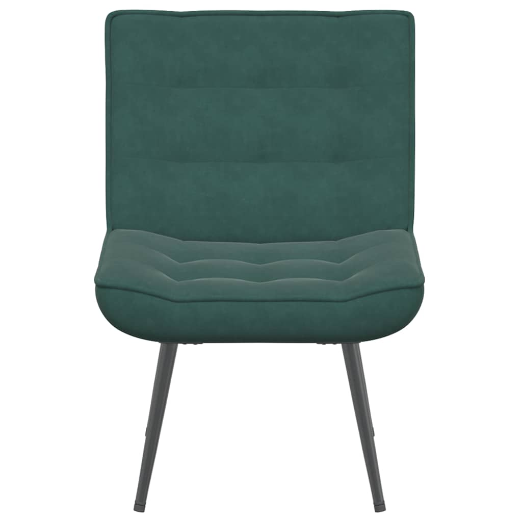 Relaxing chair Dark green 64x74x84 cm velvet