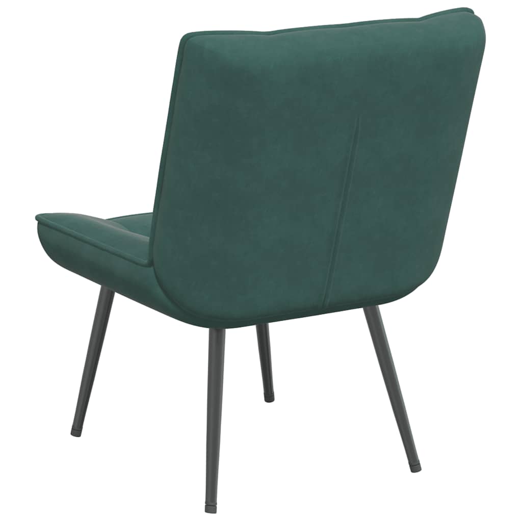 Relaxing chair Dark green 64x74x84 cm velvet