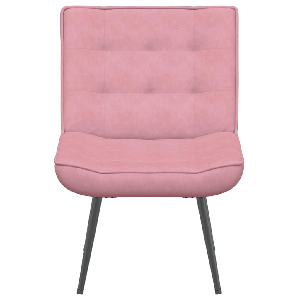 Pink lounge chair 64x74x84 cm velvet