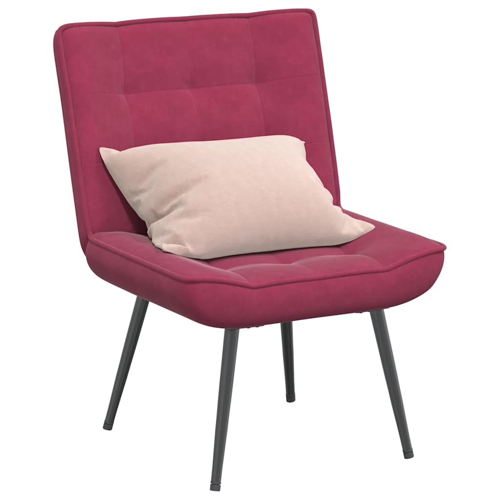 Relaxing chair Wine Red 64x74x84 cm velvet