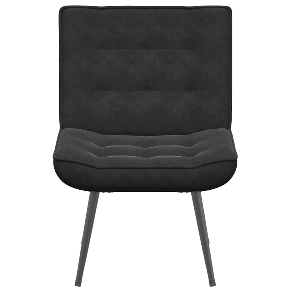 Black lounge chair 64x74x84 cm velvet