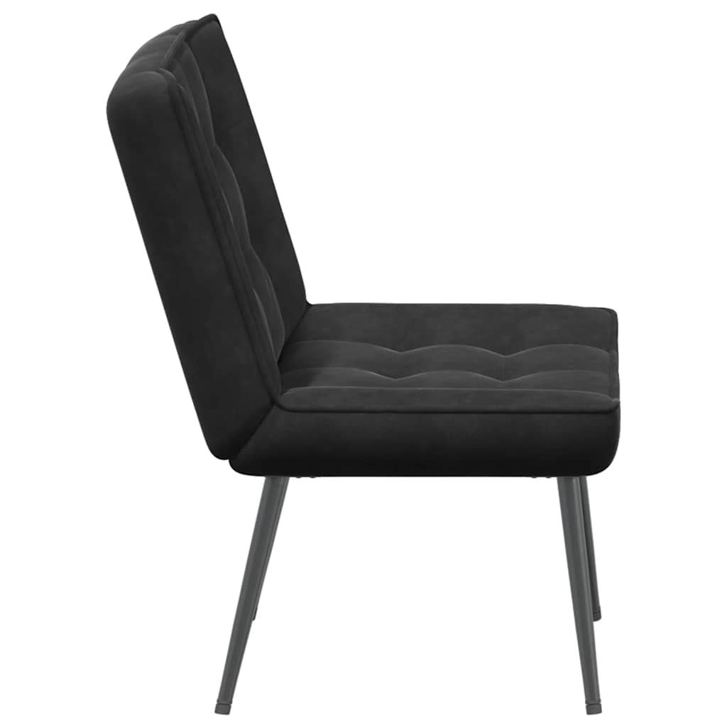 Black lounge chair 64x74x84 cm velvet