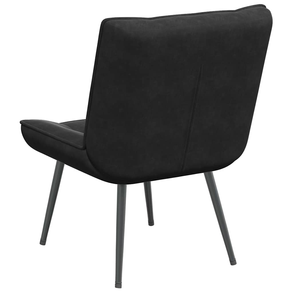 Scaun de relaxare negru 64x74x84 cm catifea