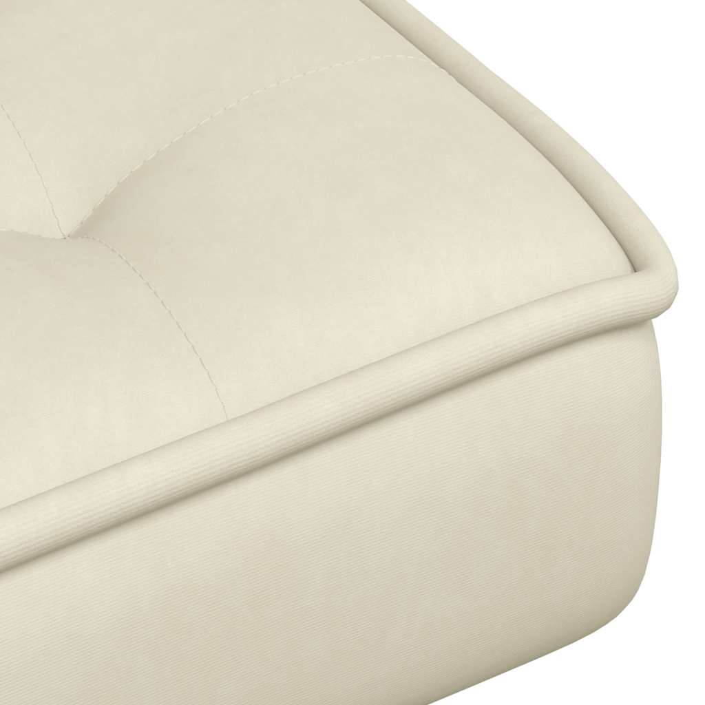 Cream velvet lounge chair