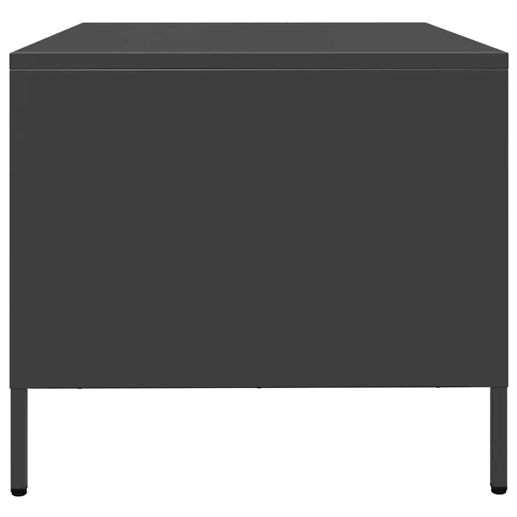 Coffee table, black, 101.5x50x43.5 cm, cold-rolled steel