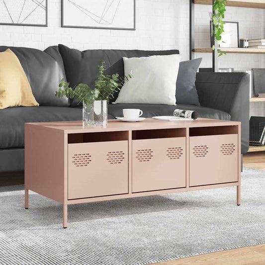 Coffee table, Pink, 101.5x50x43.5 cm, cold-rolled steel