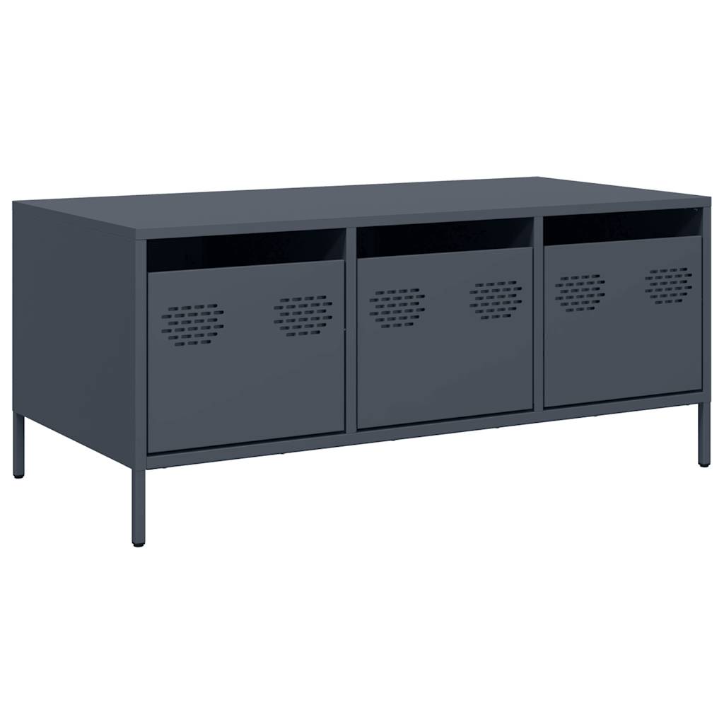 Anthracite coffee table 101.5x50x43.5 cm, cold-rolled steel