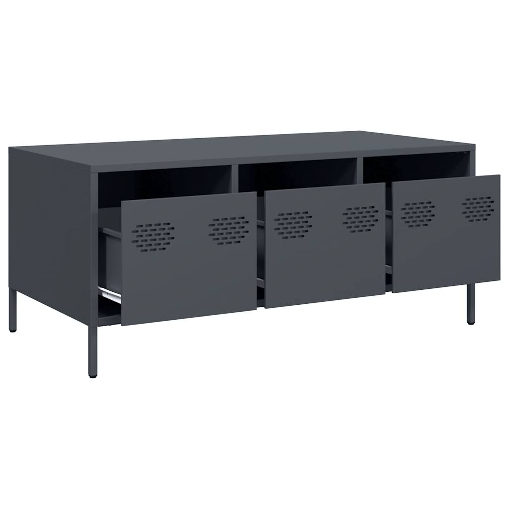 Anthracite coffee table 101.5x50x43.5 cm, cold-rolled steel