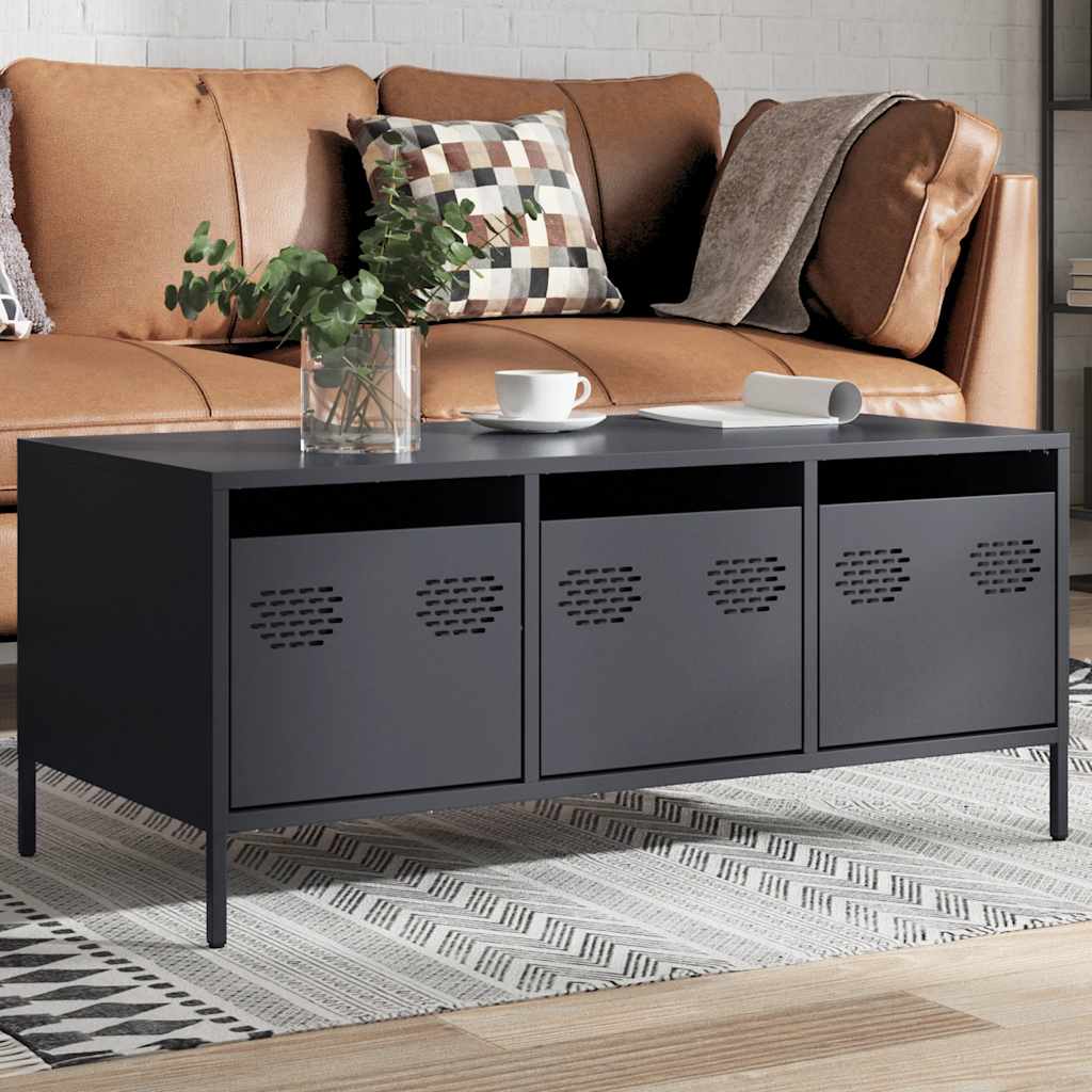 Anthracite coffee table 101.5x50x43.5 cm, cold-rolled steel