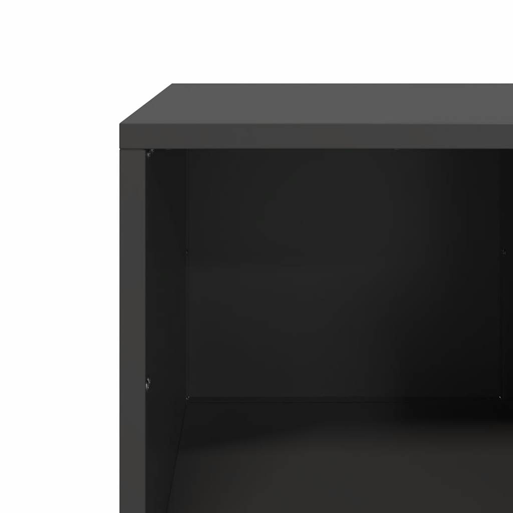 Coffee table, black, 101.5x50x43.5 cm, cold-rolled steel