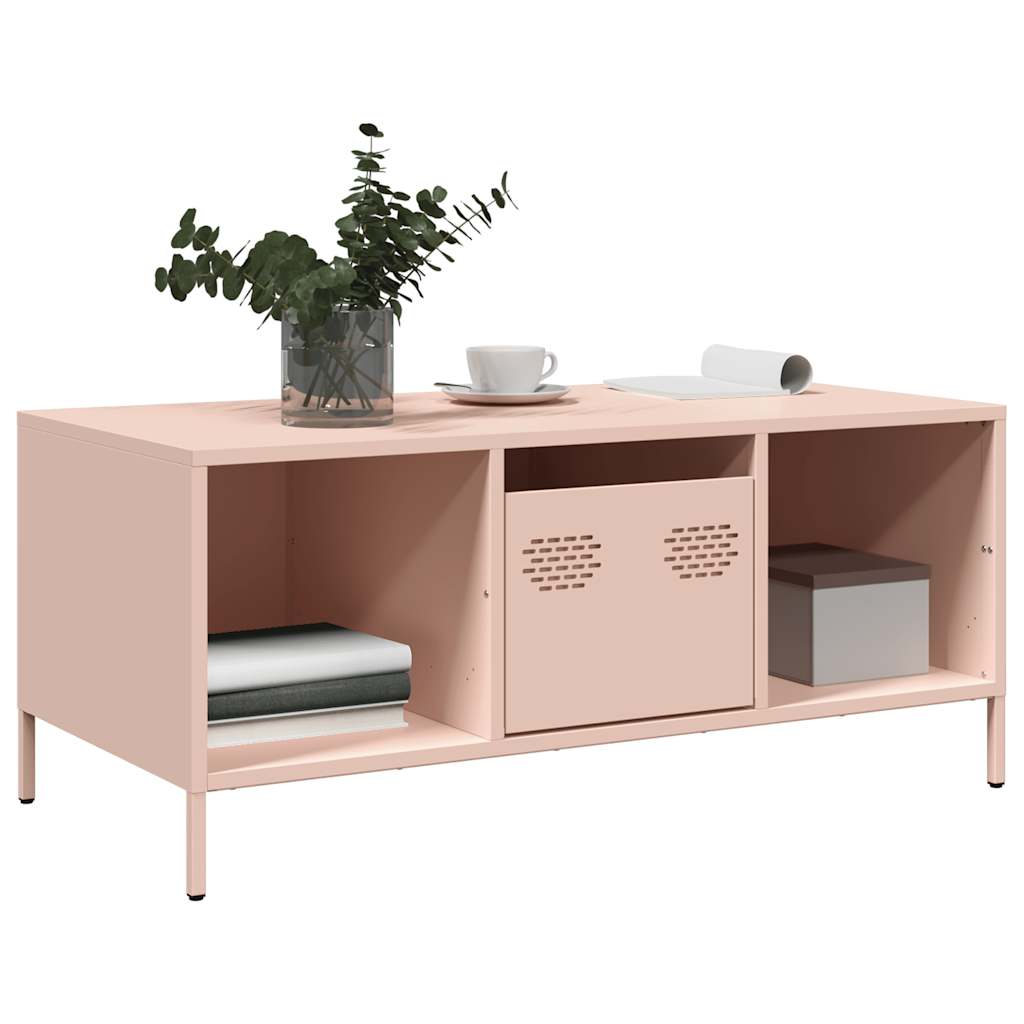 Coffee table, Pink, 101.5x50x43.5 cm, cold-rolled steel