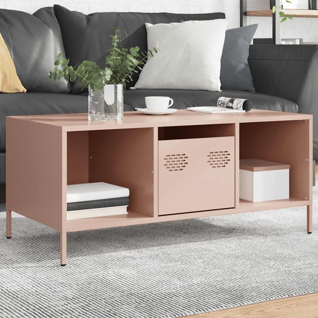 Coffee table, Pink, 101.5x50x43.5 cm, cold-rolled steel