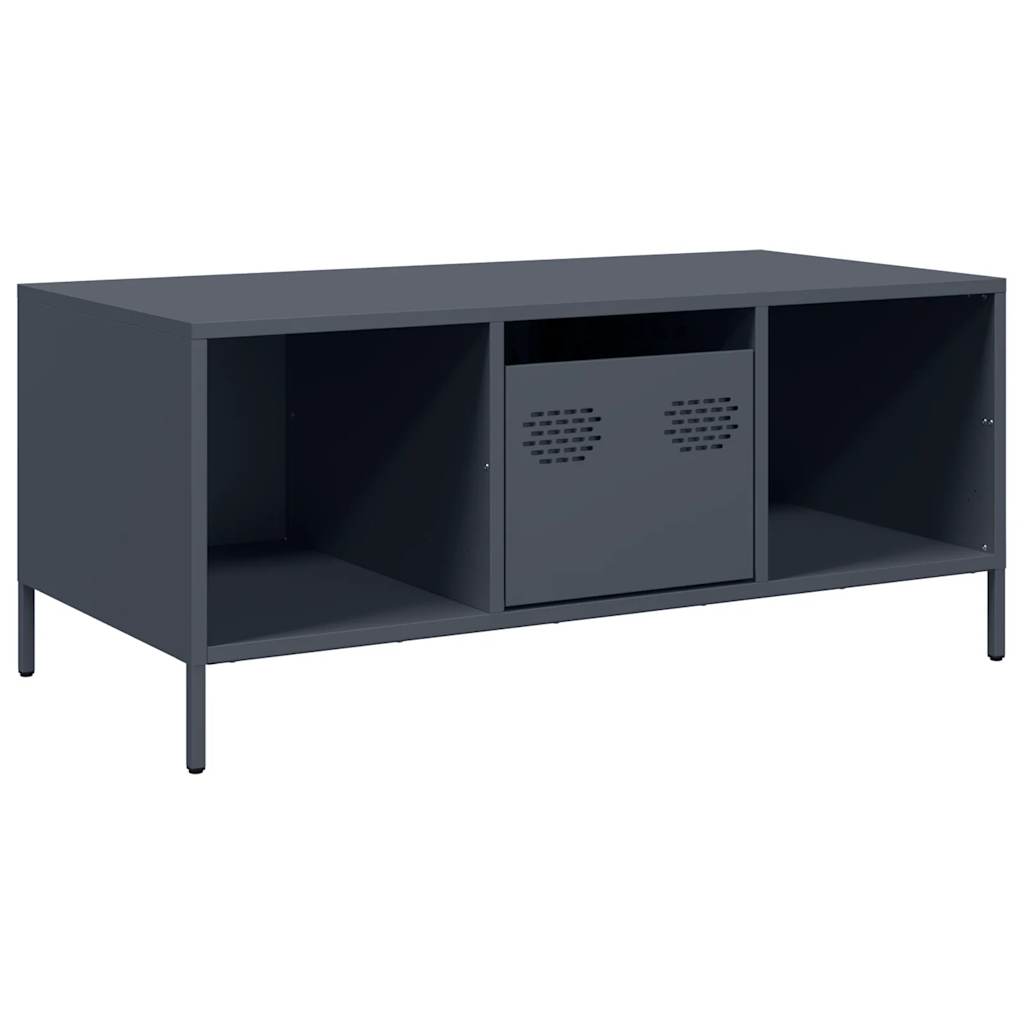 Coffee table, anthracite 101.5x50x43.5 cm cold-rolled steel