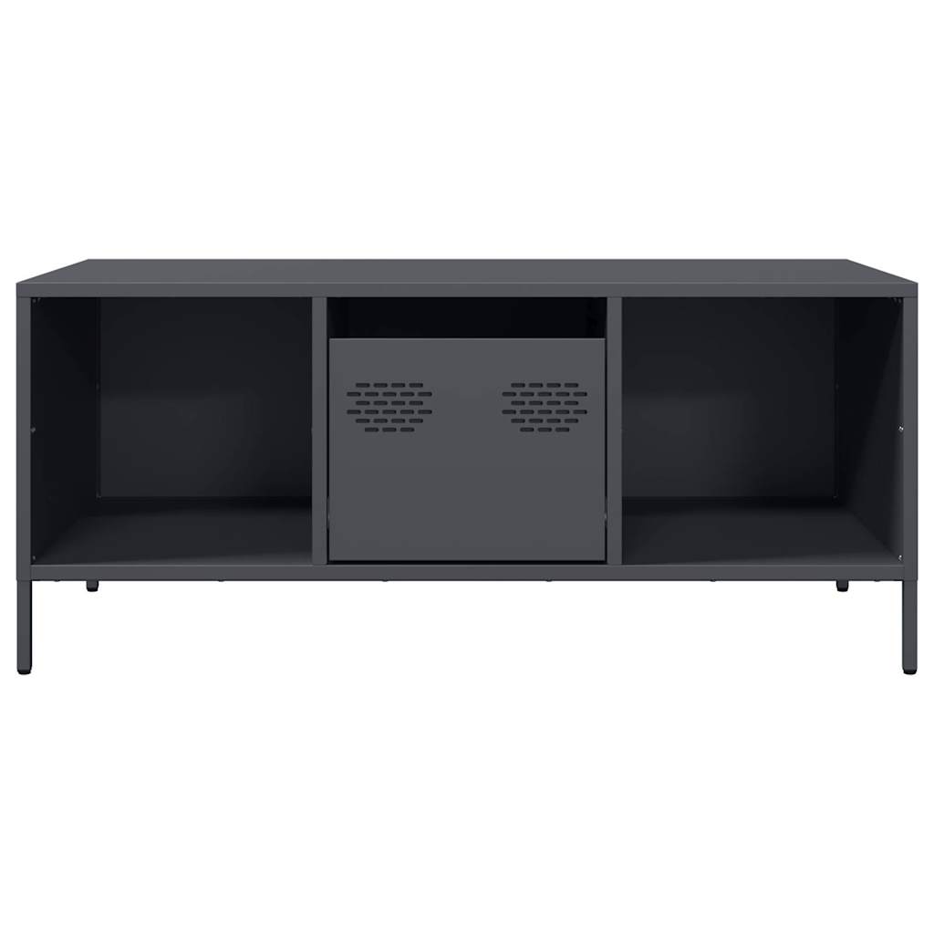 Coffee table, anthracite 101.5x50x43.5 cm cold-rolled steel