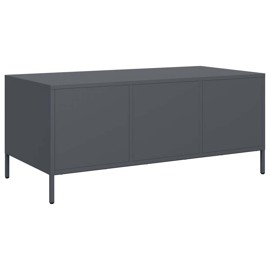 Coffee table, anthracite 101.5x50x43.5 cm cold-rolled steel