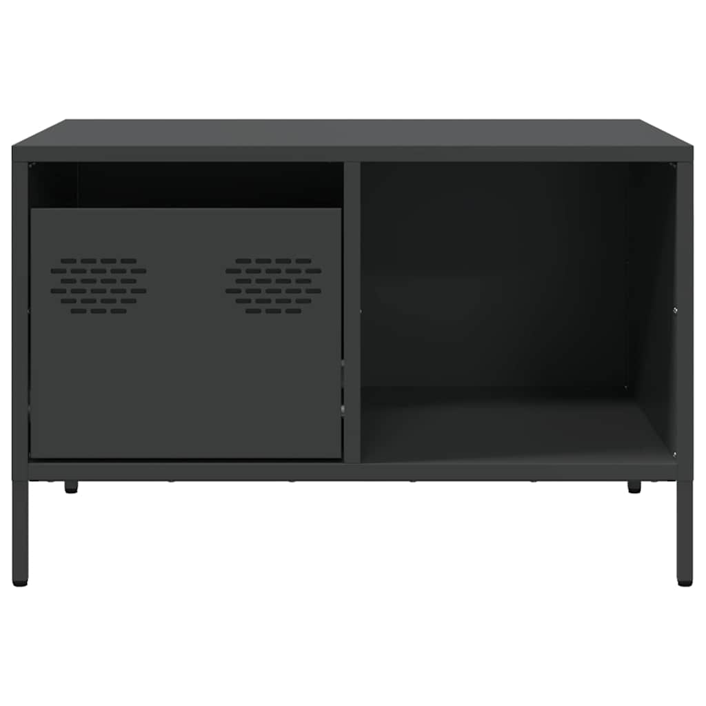 Coffee table, black, 68.5x50x43.5 cm, cold-rolled steel