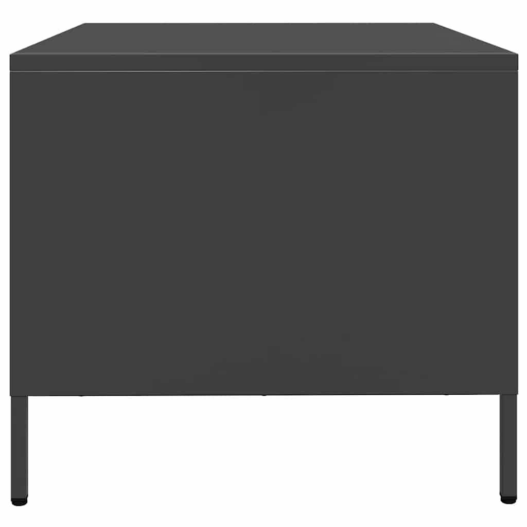 Coffee table, black, 68.5x50x43.5 cm, cold-rolled steel